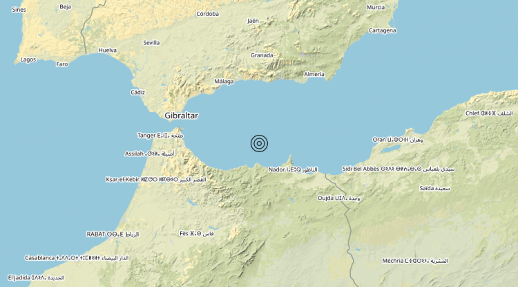 Terremoto Morocco [Sea] – Magnitudo 5.6
