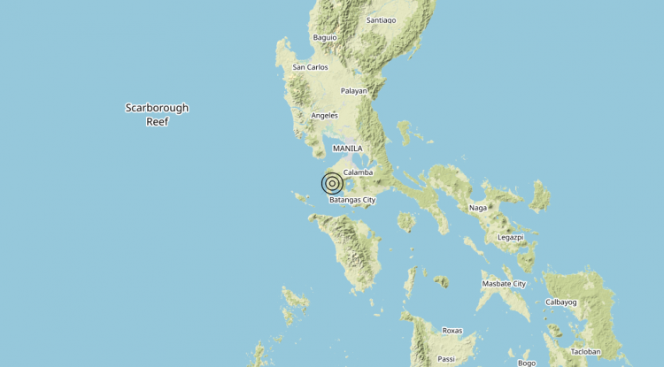 Terremoto Philippines [Sea] – Magnitudo 6.1