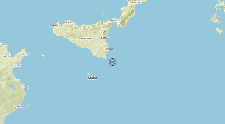 Terremoto Costa Siracusana (Siracusa) – Magnitudo 3.1