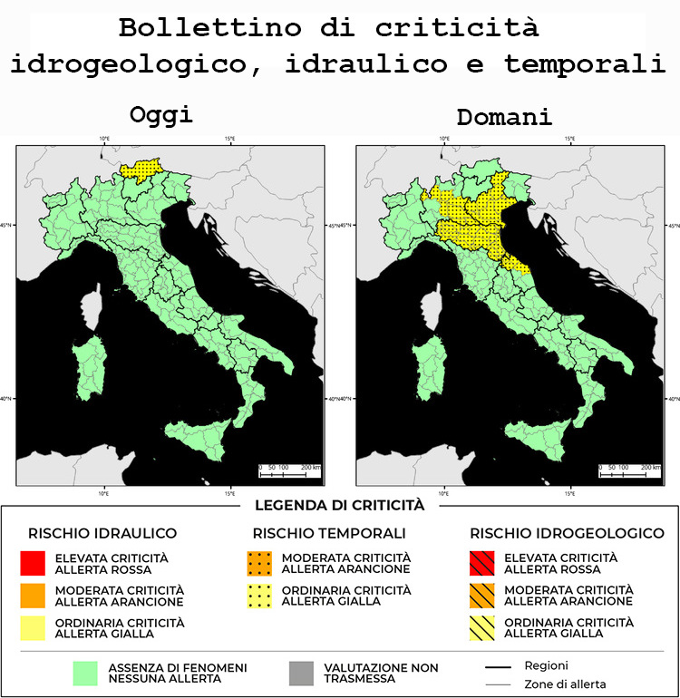 Allerta Meteo Italia del 06/06/2022