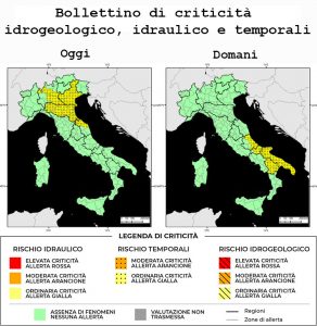Bollettino di allerta meteo del 07/06/2022