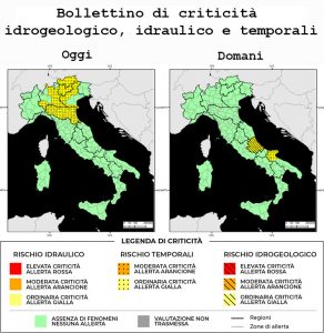 Bollettino di allerta meteo del 15/06/2022