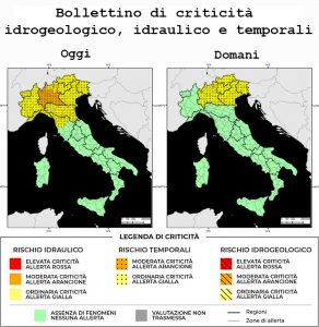 Bollettino di allerta meteo del 28/06/2022