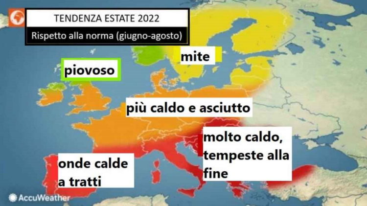 Che meteo farà in estate 2022? Previsioni Che meteo farà in estate 2022? Previsioni