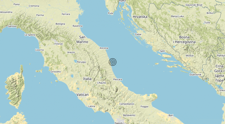 Terremoto Costa Marchigiana Picena (Ascoli Piceno) – Magnitudo 3.0