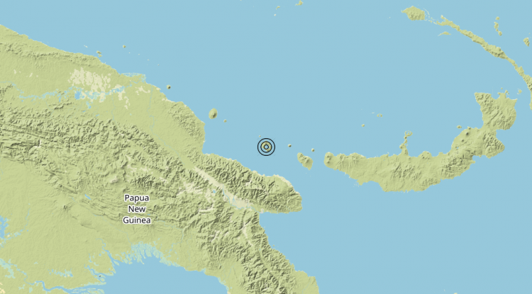 Terremoto Papua New Guinea [Sea] – Magnitudo 5.7