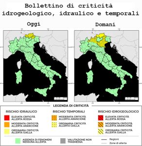 Bollettino di allerta meteo del 03/07/2022