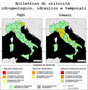 Bollettino di allerta meteo del 05/07/2022