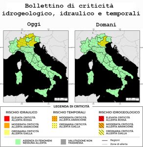 Bollettino di allerta meteo del 23/07/2022