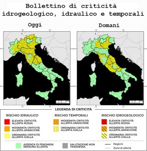 Bollettino di allerta meteo del 29/07/2022