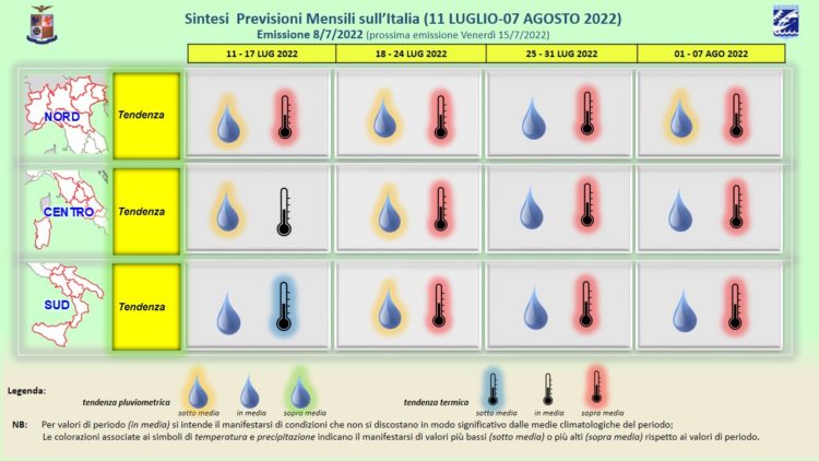 Meteo Agosto 2022, bollettino METEO AM Meteo Agosto 2022, bollettino METEO AM