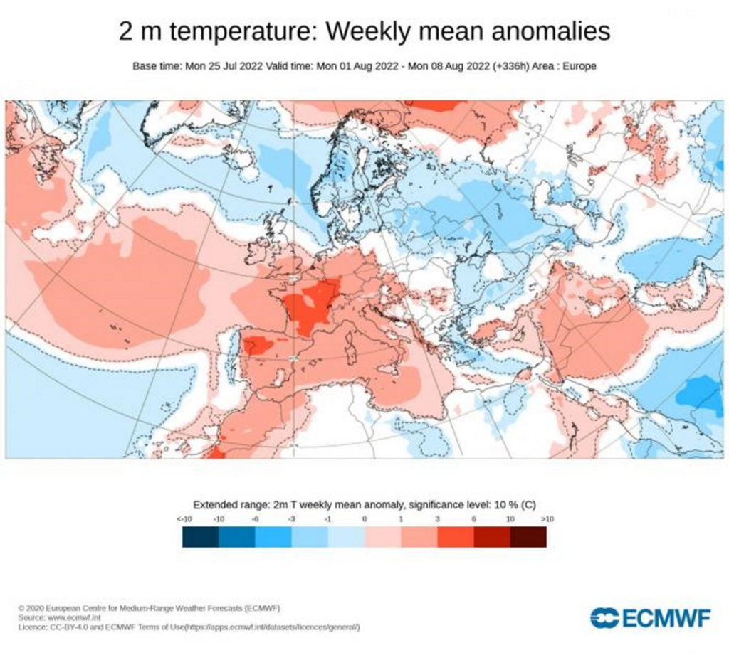 Lungo termine: meteo agosto 2022 aggiornato