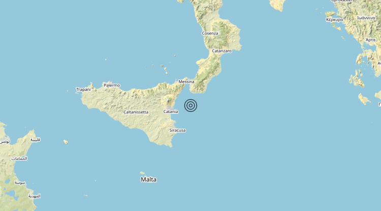 Terremoto Mar Ionio Meridionale (MARE) – Magnitudo 3.1