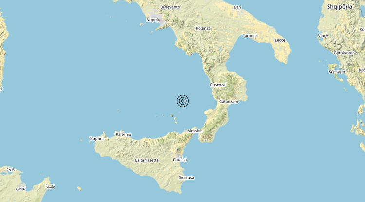 Terremoto Isole Eolie (Messina) – Magnitudo 3.0