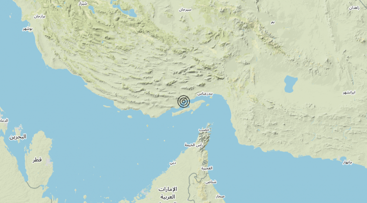 Terremoto Southern Iran [Sea: Iran] – Magnitudo 5.5
