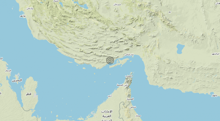Terremoto Southern Iran [Sea: Iran] – Magnitudo 5.5
