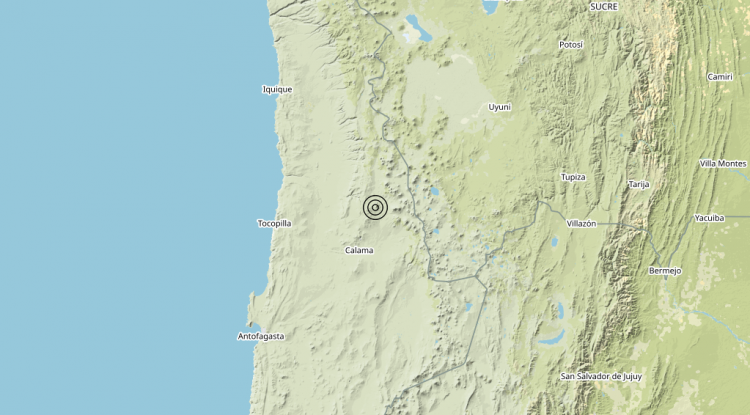 Terremoto Northern Chile [Land: Chile] – Magnitudo 6.1