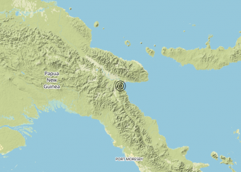 Terremoto Papua New Guinea [Land] – Magnitudo 5.7