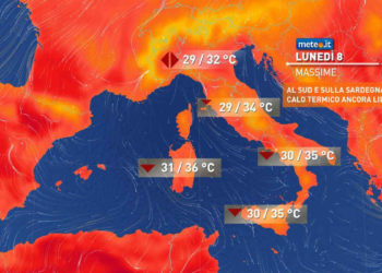 Meteo: dettagli 8-9-10 agosto 2022