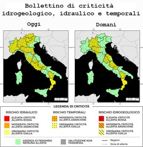 Bollettino di allerta meteo del 07/08/2022