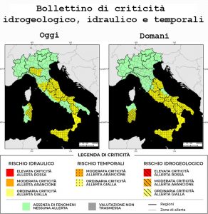 Bollettino di allerta meteo del 08/08/2022