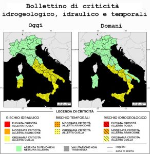Bollettino di allerta meteo del 09/08/2022