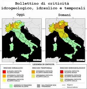 Bollettino di allerta meteo del 17/08/2022