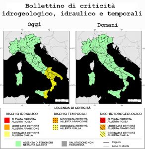 Bollettino di allerta meteo del 24/08/2022