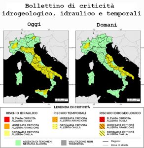 Bollettino di allerta meteo del 28/08/2022