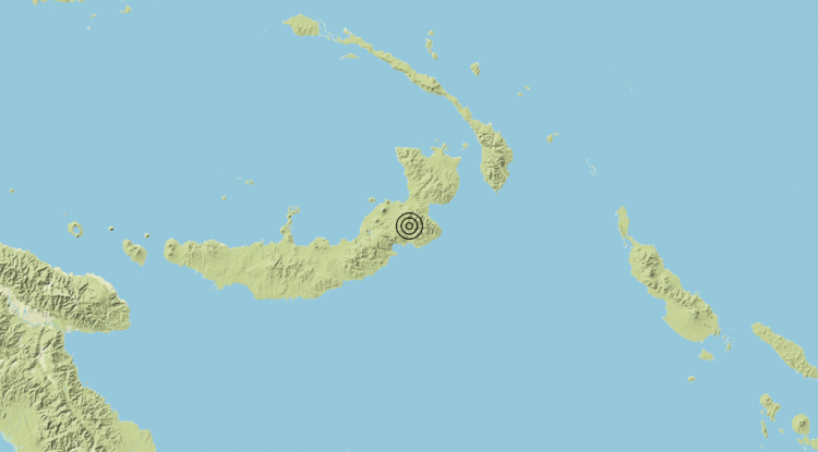 Terremoto Papua New Guinea [Land] – Magnitudo 5.7