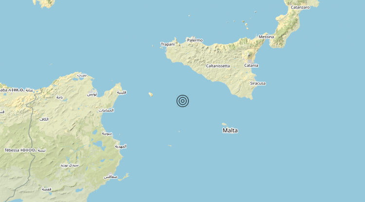 Terremoto Canale di Sicilia meridionale (MARE) – Magnitudo 3.4