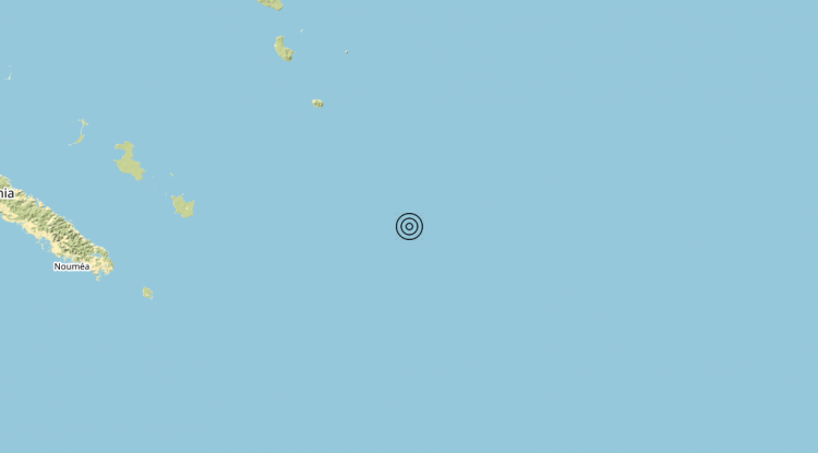 Terremoto New Caledonia [Sea] – Magnitudo 6.2