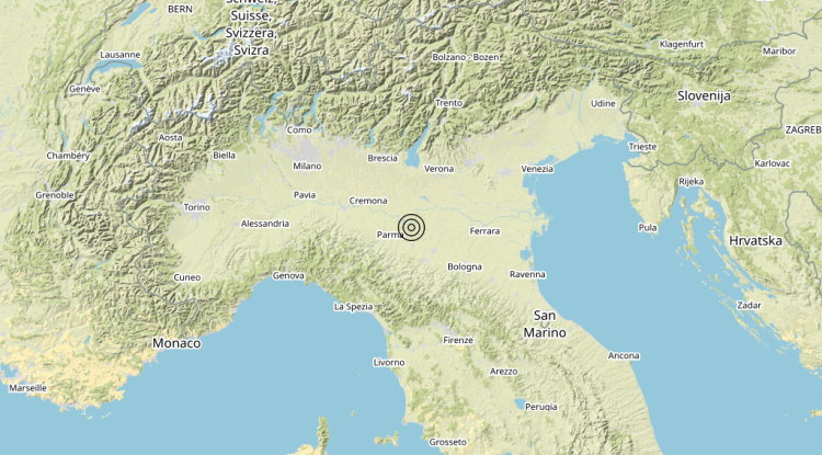 Terremoto 3 km W Bagnolo in Piano (RE) – Magnitudo 3.2