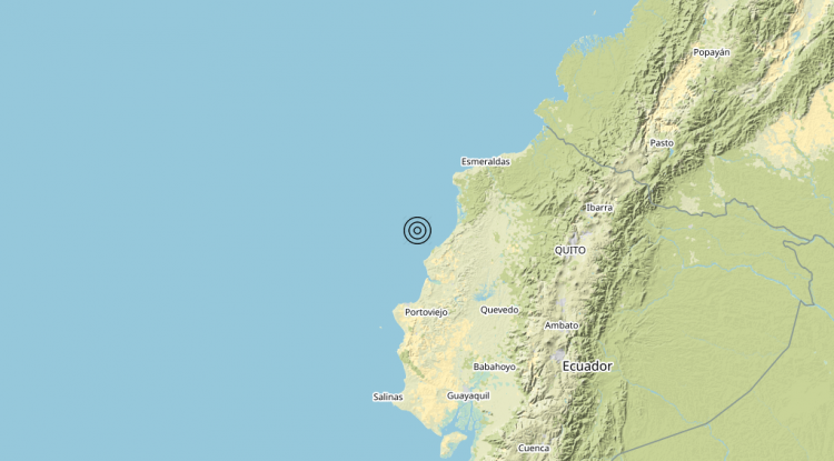 Terremoto Near coast of Ecuador [Sea: Ecuador] – Magnitudo 5.6