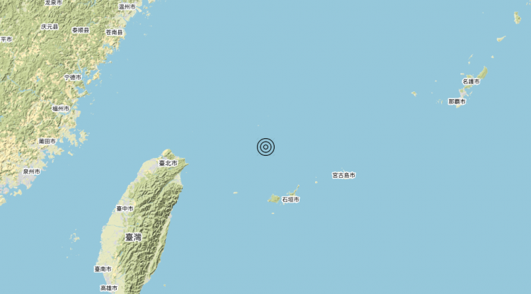 Terremoto Conflict zone China/Japan/Taiwan [Sea] – Magnitudo 5.5