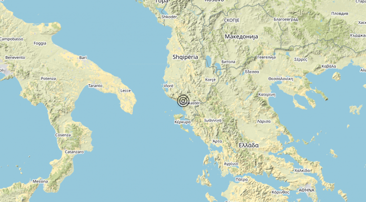 Terremoto Confine Grecia-Albania (GRECIA, ALBANIA) – Magnitudo 4.3
