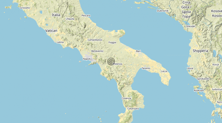 Terremoto 2 km N Vietri di Potenza (PZ) – Magnitudo 3.0