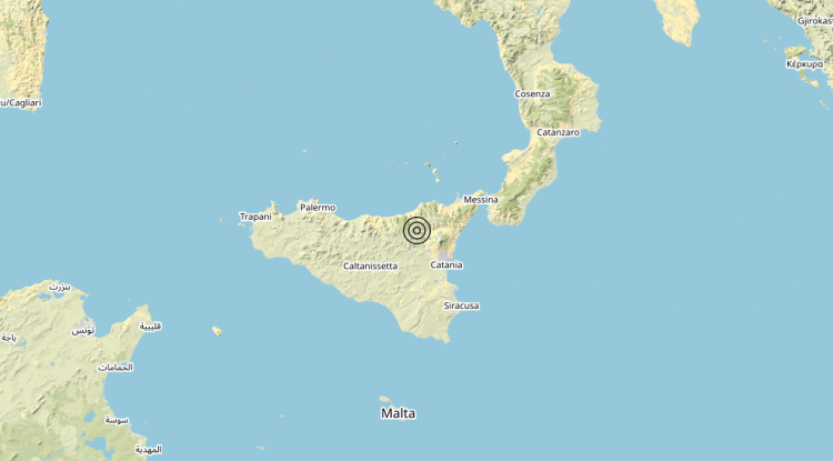 Terremoto 11 km E Troina (EN) – Magnitudo 3.3