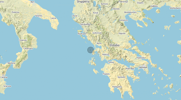 Terremoto Costa Greca Ionica (GRECIA) – Magnitudo 4.7