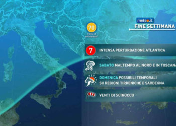 Meteo: intensa perturbazione in arrivo