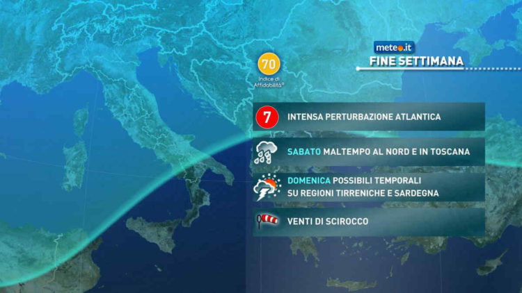 Meteo: intensa perturbazione in arrivo Meteo: intensa perturbazione in arrivo