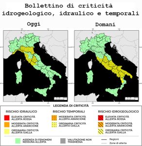 Bollettino di allerta meteo del 03/09/2022