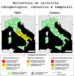 Bollettino di allerta meteo del 04/09/2022