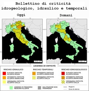 Bollettino di allerta meteo del 08/09/2022