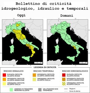 Bollettino di allerta meteo del 17/09/2022