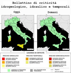 Bollettino di allerta meteo del 22/09/2022