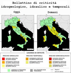 Bollettino di allerta meteo del 28/09/2022