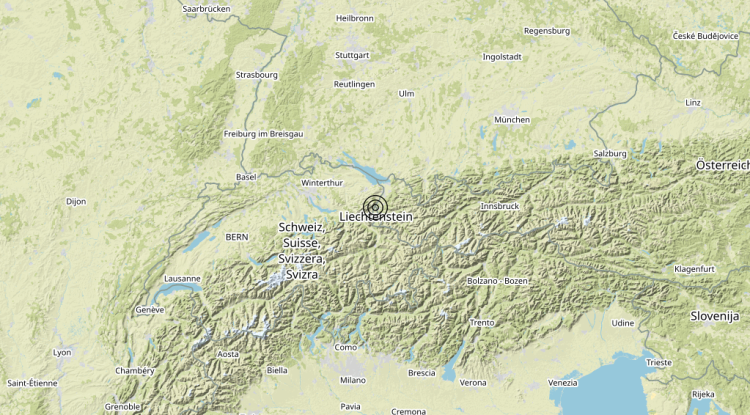 Terremoto Confine Austria-Svizzera (AUSTRIA, SVIZZERA) – Magnitudo 3.7