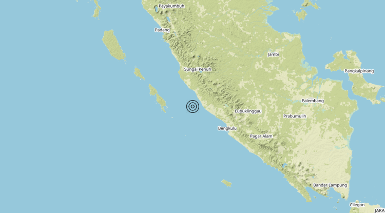 Terremoto Southern Sumatera, Indonesia [Sea: Indonesia] – Magnitudo 5.5