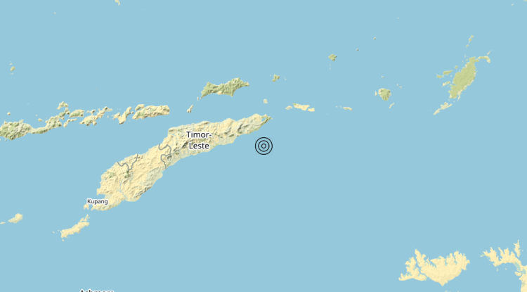 Terremoto Timor-Leste [Sea] – Magnitudo 5.5